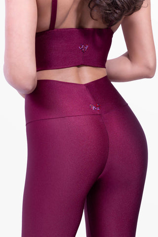 Amoureuse Leggings with Three Hand-Applied Crystal Hearts
