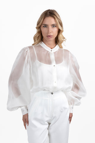 Odile Shirt-Body in Silk Organza