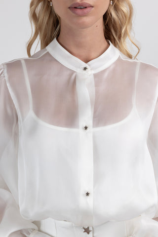 Odile Shirt-Body in Silk Organza