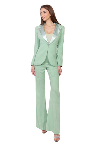 Nuvola Light Green High-waist pants