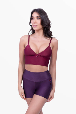 Amoureuse Cycling Shorts Plum