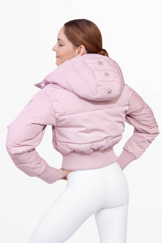 Megeve Cropped Ski Jacket Pink