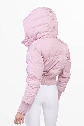 Megeve Cropped Ski Jacket Pink