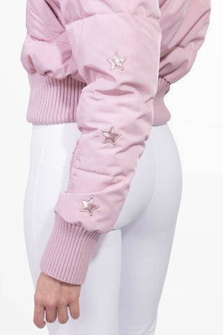 Megeve Cropped Ski Jacket Pink