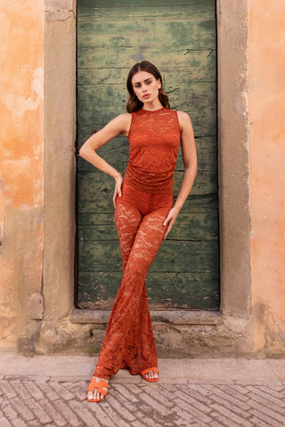 Transparence Tank Top in Pizzo