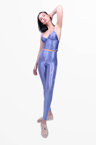 Cascade Leggings in Silk Lycra Sky