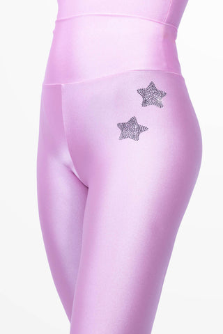 Leggings Diamond 3 Stars Pink