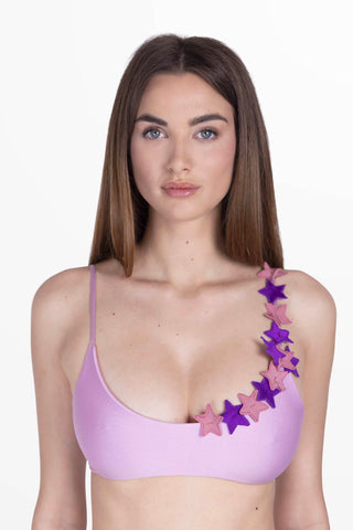 Volant Top Bra Wisteria