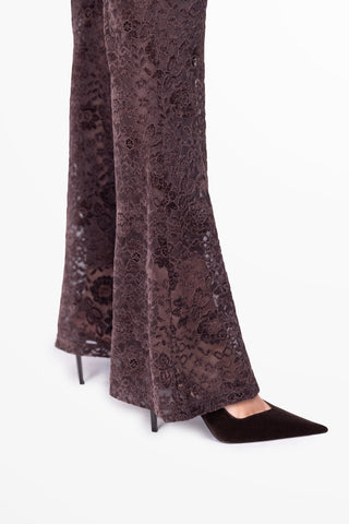 Transparence Pantalone Cioccolato - dettaglio
