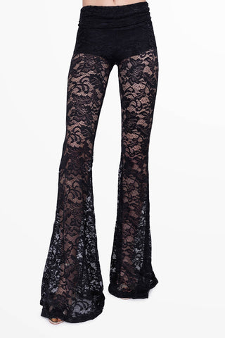 Transparence Pantalone Estivo Nero