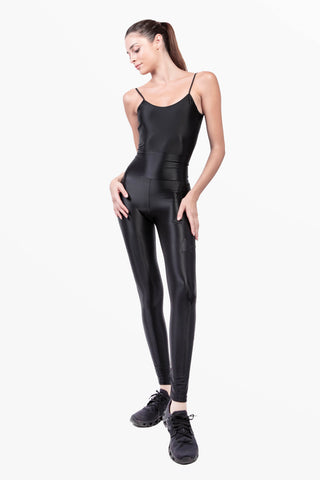 Lunis Leggings in Silk Lycra – All Black Edition
