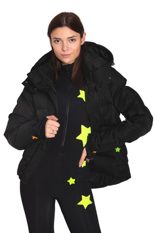 Aspen Black Ski Jacket Polvere di Stelle