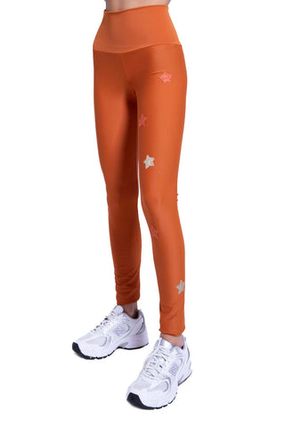 Pianeti Leggings with tone-on-tone stars