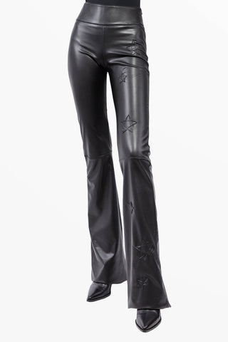 Mira pantalón en ecopelle con Estrellas