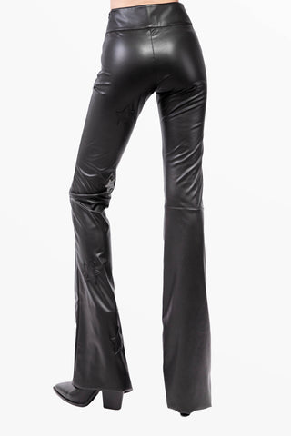 Mira pantalón en ecopelle con Estrellas