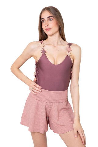 Plexi Tennis Ribbed swim shorts