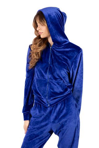 Sunday Blue Soft-Touch Velour Tracksuit