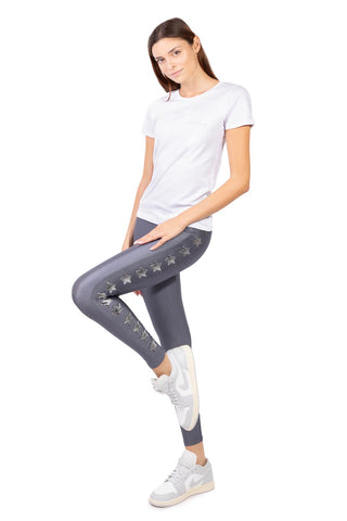 Domenica Grey Leggings with Stars