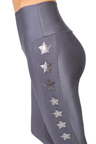 Domenica Grey Leggings with Stars