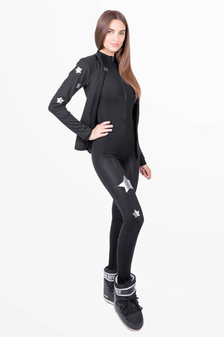 Cortina Mono negra entero con estrellas