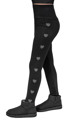 Iron Heart Leggings Little Lady in Fleece Lycra