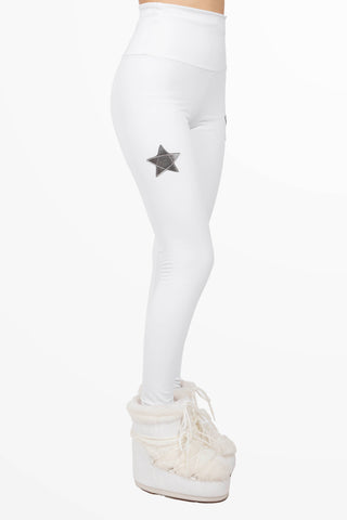 Cortina Winter Leggings vita Alta Blanco