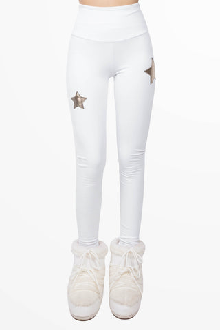 Cortina Winter Leggings vita Alta Blanco
