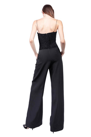 Allure Jumpsuit con corpetto Pizzo de Terciopelo Elastico