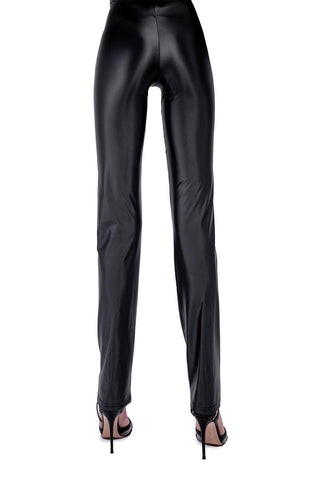 Odile Straight-Leg Trousers in Silk Lycra