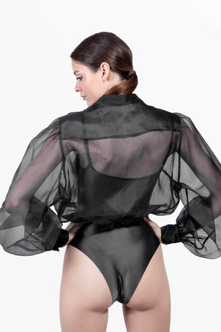Odile Shirt-Body in Silk Organza