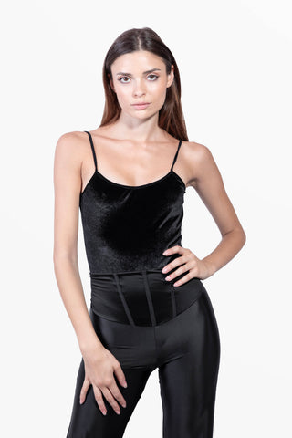 Odile Flared Ankle Trousers in Silk Lycra