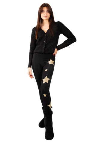 Venere High-Waist Fleece-Lined Lycra Leggings