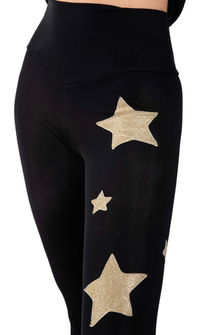 Venere High-Waist Fleece-Lined Lycra Leggings