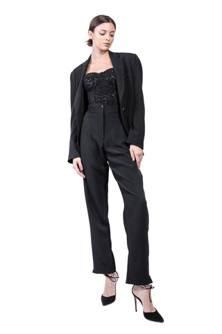 Rock Star Oversized Black Jacket