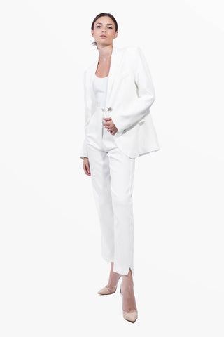 Rock Star Oversized White Jacket