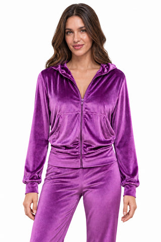 Andromeda Purple Velvet Tracksuit