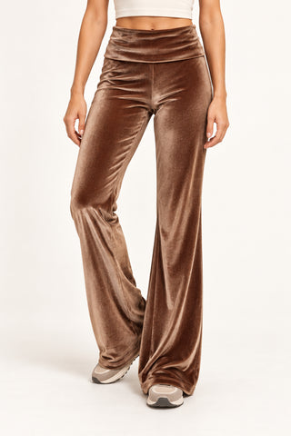 Andromeda Cappuccino Velvet Tracksuit