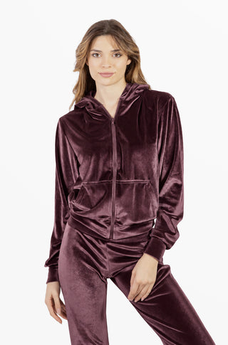 Andromeda Indian Red Velvet Tracksuit