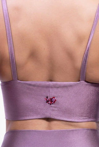 Amoureuse Top Bra with Hand-Applied Multicolour Crystal Hearts