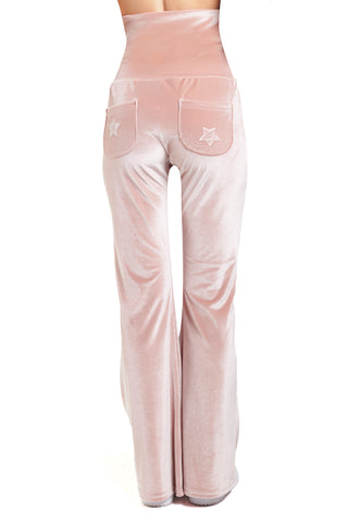 Andromeda Light Pink Velvet Tracksuit
