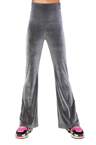 Andromeda Grey Velvet Tracksuit